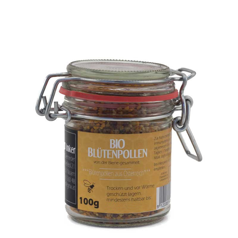 Bio Blütenpollen im Glas