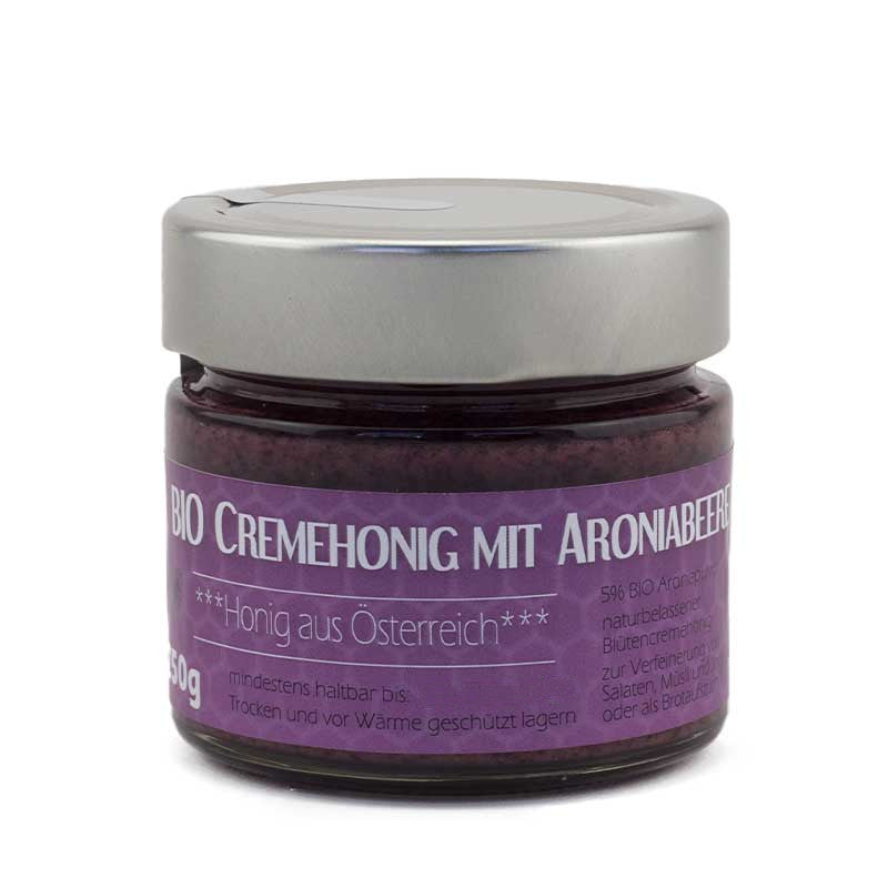 Bio Blütencremehonig mit Aroniabeere